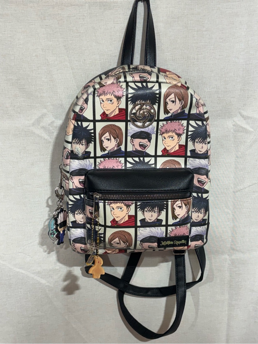 Bioworld • Jujutsu Kaisen Mini Backpack • Anime Character Grid Style